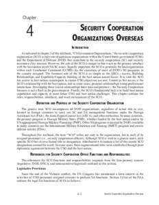 Chapter  4 Security Cooperation Organizations Overseas