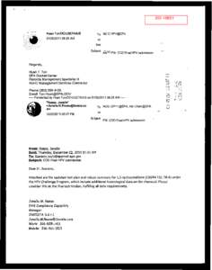 Robust Summaries & Test Plans: 1,5-Cyclooctadiene; Transmittal Letter