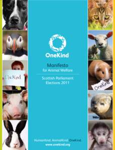 Manifesto  for Animal Welfare Scottish Parliament Elections 2011