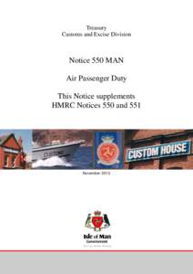 Supplement to Notice 550 MAN - Air Passenger Duty - November 2013