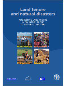 Land tenure and natural disasters ADDRESSING LAND TENURE