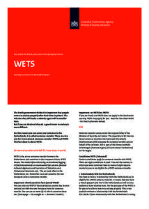 Fact sheet for Dutch prisoners in the European Union WETS Serving a sentence in the Netherlands?
