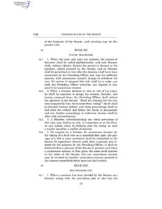 ø12¿  STANDING RULES OF THE SENATE of the business of the Senate, such printing may be dispensed with. 12