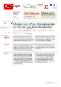 2015:42 Scientific release from the European Federation of Periodontology Editor: