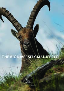 THE BIODIVERSITY MANIFESTO  1 Fédération des Associations de Chasse et Conservation de la Faune Sauvage de l’UE Federation of Associations for Hunting and Conservation of the EU