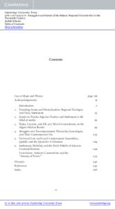 Cambridge University Press6 - Smugglers and Saints of the Sahara: Regional Connectivity in the Twentieth Century Judith Scheele Table of Contents More information