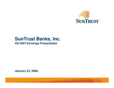 SunTrust Banks, Inc.  4Q 2006 EARNINGS PRESENTATION