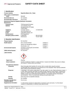 SAFETY DATA SHEET  1. Identification Product identifier  Rapid-Set Marine-Tex - Resin