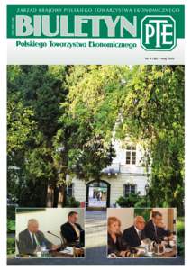 ISSNZARZĄD KRAJOWY POLSKIEGO TOWARZYSTWA EKONOMICZNEGO Nr 4 (48) – maj 2010