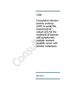 Alkaline earth metals / Chemical elements / Prostate cancer / Radiation therapy / Alpharadin / Strontium-89 / Radium / Nuclear medicine / Strontium / Medicine / Medical specialties / Radiopharmaceuticals