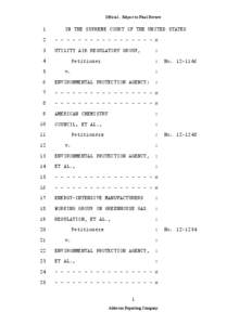 Official ­ Subject to Final Review  1  IN THE SUPREME COURT OF THE UNITED STATES