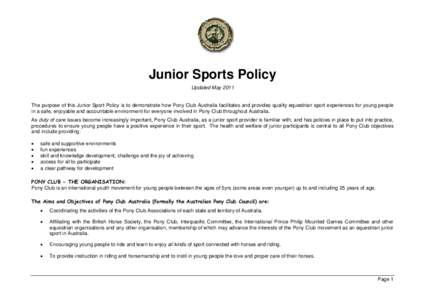 Microsoft Word - Junior Sport Policy_2011