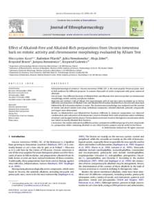 Uncaria / Alkaloids / Mitraphylline / Uncaria tomentosa / Magnesium in biology / Docetaxel / Indole alkaloid / Phenolic content in wine / Biology / Chemistry / Flora