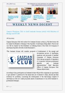 Azerbaijan / Aliyev / SOCAR / Elmar Mammadyarov / Index of Azerbaijan-related articles / Azerbaijan–Kazakhstan relations / Asia / Government / Heydar Aliyev