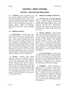 AC1B CHAPTER 2. FABRIC COVERING SECTION 1. PRACTICES AND PRECAUTIONS