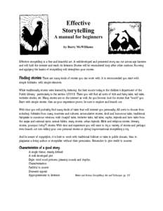 Oral storytelling / Fiction / Literary techniques / Fairy tale / Digital storytelling / Andy Offutt Irwin / Literature / Spoken word / Storytelling