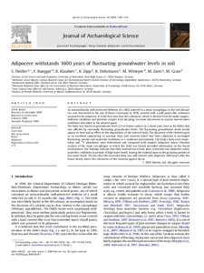 Journal of Archaeological Science–1333  Contents lists available at ScienceDirect Journal of Archaeological Science journal homepage: http://www.elsevier.com/locate/jas