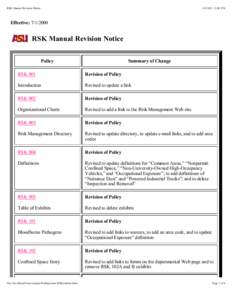 RSK Manual Revision Notice[removed]:08 PM Effective: [removed]