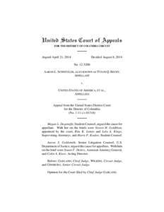 United States Court of Appeals FOR THE DISTRICT OF COLUMBIA CIRCUIT Argued April 21, 2014  Decided August 8, 2014