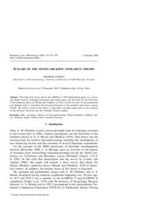 Air dispersion modeling / Fluid dynamics / Heat transfer / Monin–Obukhov Length / Alexander Obukhov / Andrei Monin / Surface layer / Obukhov / Boundary layer / Atmospheric sciences / Meteorology / Fluid mechanics