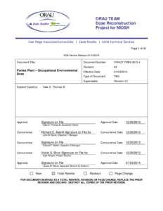 ORAU TEAM Dose Reconstruction Project for NIOSH Oak Ridge Associated Universities I Dade Moeller I MJW Technical Services Page 1 of 42