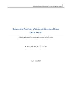 A report of the Biomedical Workforce Working Group