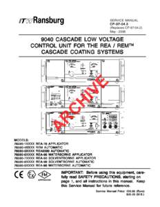 SERVICE MANUAL CP[removed]Replaces CP[removed]May[removed]A