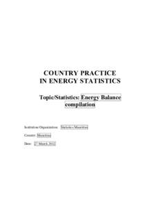 Energy economics / Energy statistics / World energy consumption / Statistics / Primary energy / Energy / Science / Technology