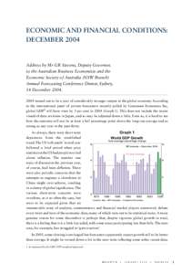 ECONOMIC AND FINANCIAL CONDITIONS: DECEMBER 2004 Address by Mr GR Stevens, Deputy Governor, to the Australian Business Economists and the Economic Society of Australia (NSW Branch)