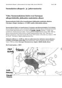 Suomalaisten alkuperä – jatkuvuusteoria, kirj. Seppo Liukko, koontiSivuSuomalaisten alkuperä- ja jatkuvuusteoria: