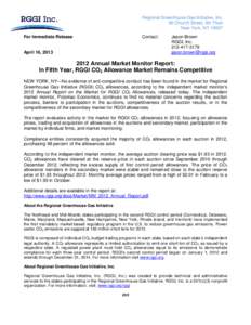 Regional Greenhouse Gas Initiative / Environmental economics / Environment / Climate change / Clean Air Conservancy / Carbon finance / Emissions trading / Climate change policy