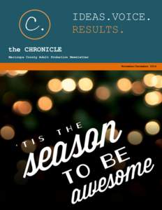 C.  IDEAS.VOICE. RESULTS.  the CHRONICLE