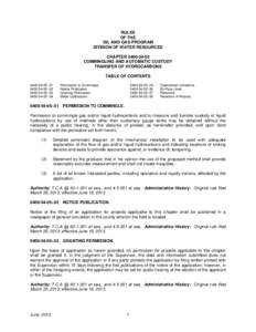 Commingling and Automatic Custody Transfer of Hydrocarbons