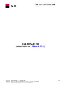 XML SEPA client format in KB