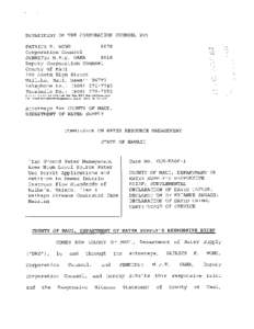 DEPARTMENT OF THE CORPORATION COUNSEL[removed]PATRICK K. WONG Corporation Counsel 8018 JENNIFER M.P.E. OANA