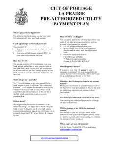 What is pre-authorized payment