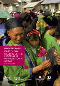 PROCEEDINGS FIRST GLOBAL MEETING OF THE INDIGENOUS PEOPLES’ FORUM AT IFAD