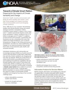 Toward a Climate Smart Nation Preparing for the Impacts of Climate Variability and Change Kurt Mann, American Green