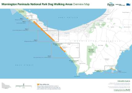 Balcombe Tuerong Mornington Peninsula National Park Dog Walking Areas Overview Map Point Nepean National Park