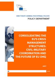 DIRECTORATE-GENERAL FOR EXTERNAL POLICIES OF THE UNION DIRECTORATE B POLICY DEPARTMENT STANDARD BRIEFING