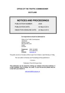Notices and proceedings: Scotland: 3 March 2014