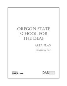 oregon state school for the deaf area plan january 2013