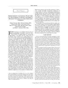 Biology / Hypertrophic cardiomyopathy / Fabry disease / Robert J. Desnick / Dilated cardiomyopathy / Ventricular tachycardia / Cardiology / Lac operon / Galactose / Health / Cardiomyopathy / Medicine