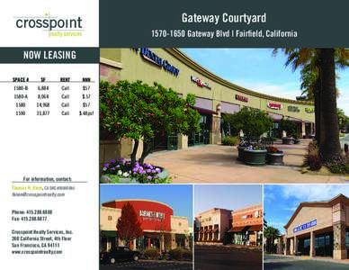 Gateway CourtyardGateway Blvd | Fairfield, California  NOW LEASING