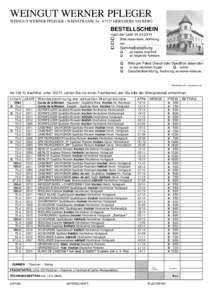 WEINGUT WERNER PFLEGER WEINGUT WERNER PFLEGER · WEINSTRASSE 34 · 67273 HERXHEIM AM BERG