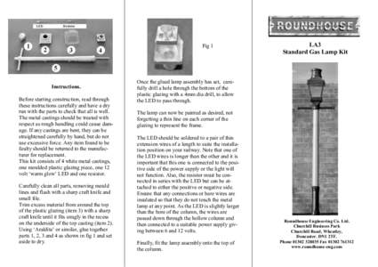 Fig 1  Instructions. Before starting construction, read through these instructions carefully and have a dry run with the parts to check that all is well.