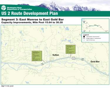 Segment 3: East Monroe to East Gold Bar  Everett Capacity Improvements, Mile Post[removed]to 30.28