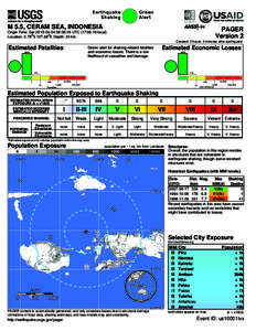 Mercalli intensity scale / Earthquake / Saparua / Geology / Seismology / Central Maluku Regency / 1K