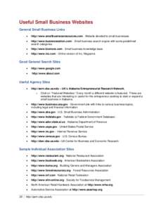 National Restaurant Association / Business / Small business / Business Link / Small Business Administration / Government / FedStats / Government of the United States