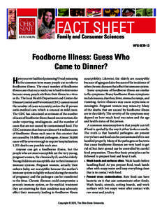 Foodborne Illness: Guess Who Came to Dinner?